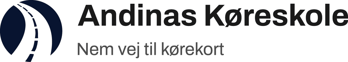 Logo for Andinas Køreskole – nem og tryg vej til kørekort i Aarhus.